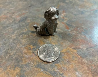 Spoontiques Pewter Poodle Figurine - Etsy