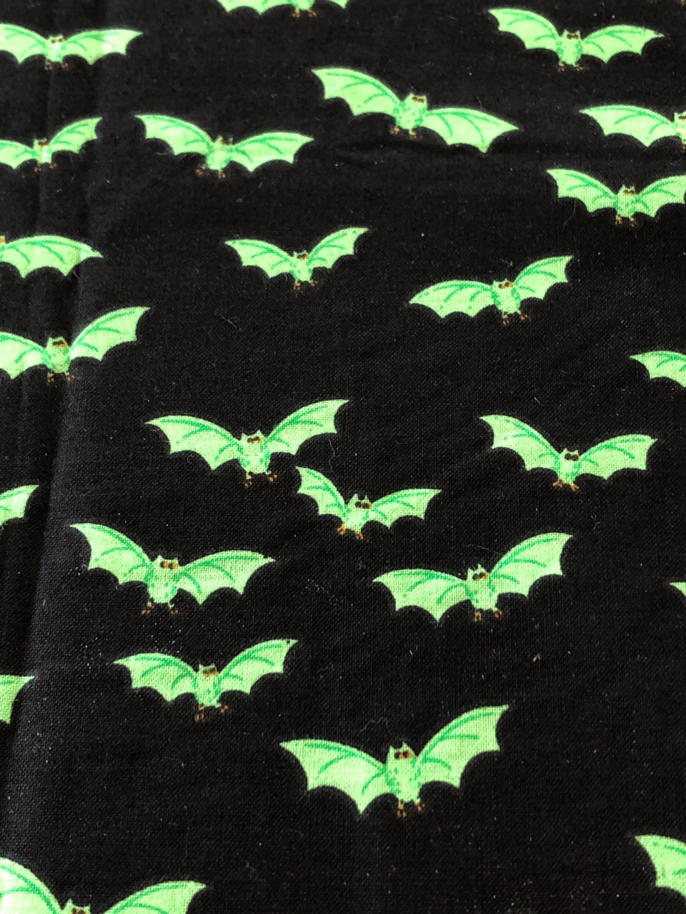 Halloween Bat Pattern Gilding Black Mesh Fabric For Sewing Costume Dress  Crafts
