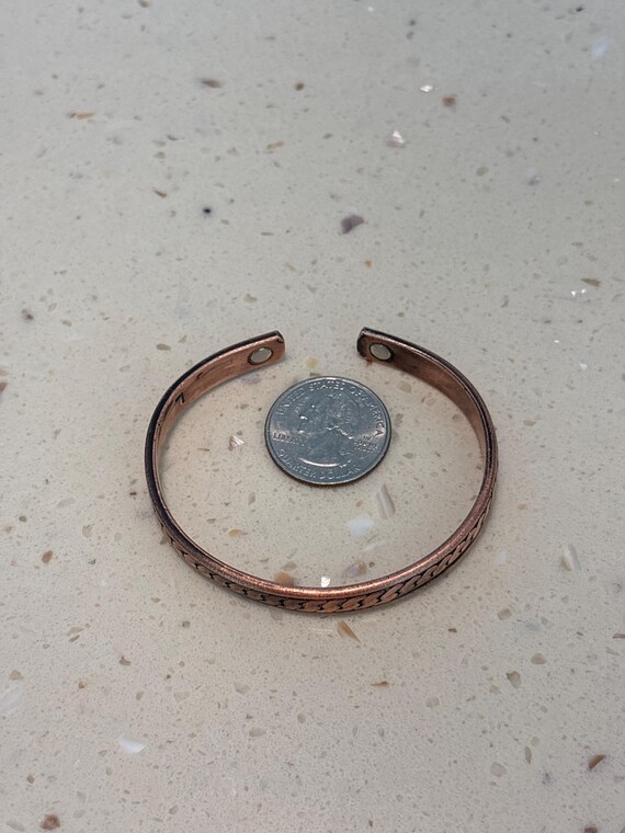 Solid Copper Cuff Bracelet - image 9
