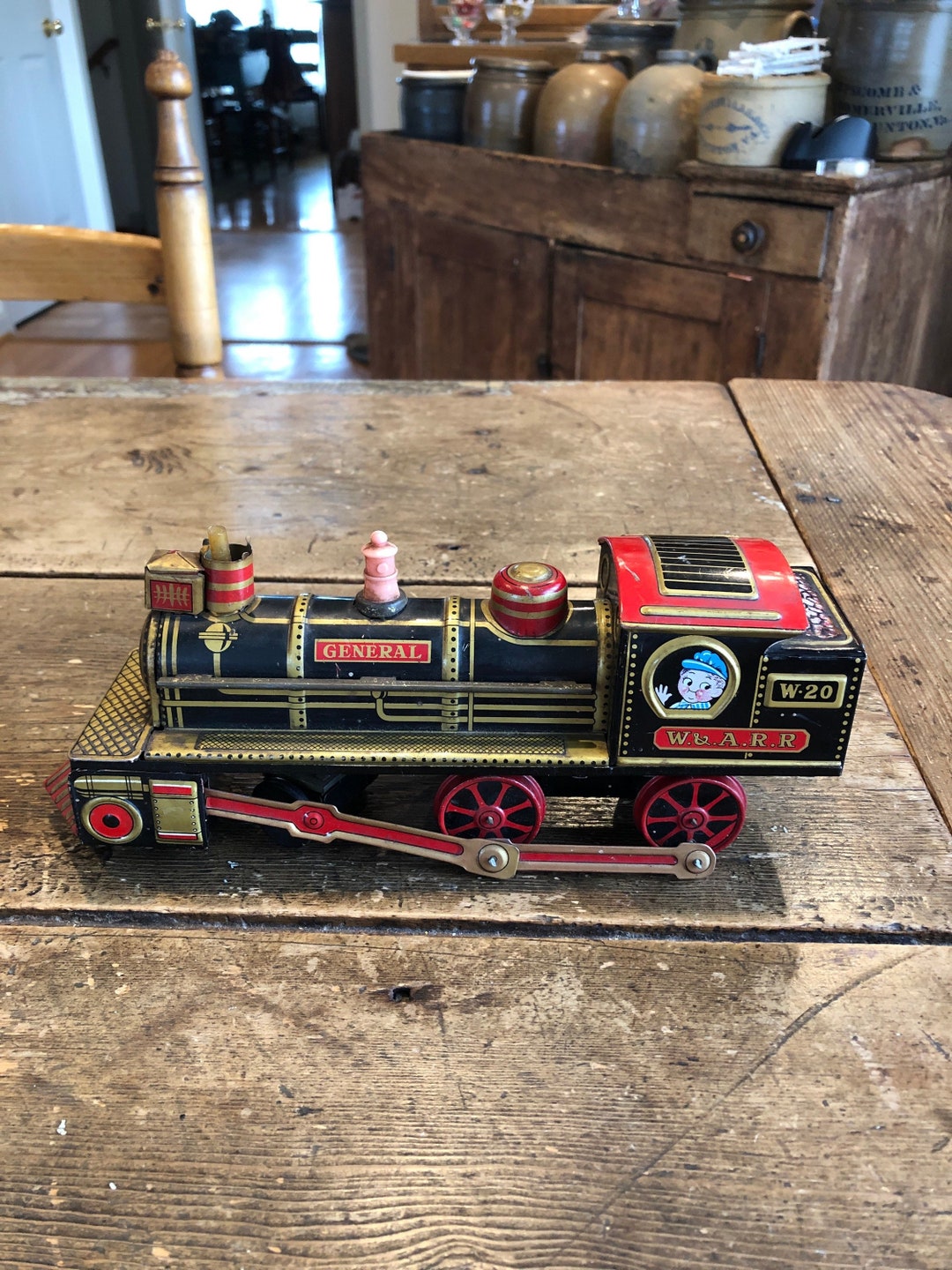 Vintage Tin Train General W20 - Etsy
