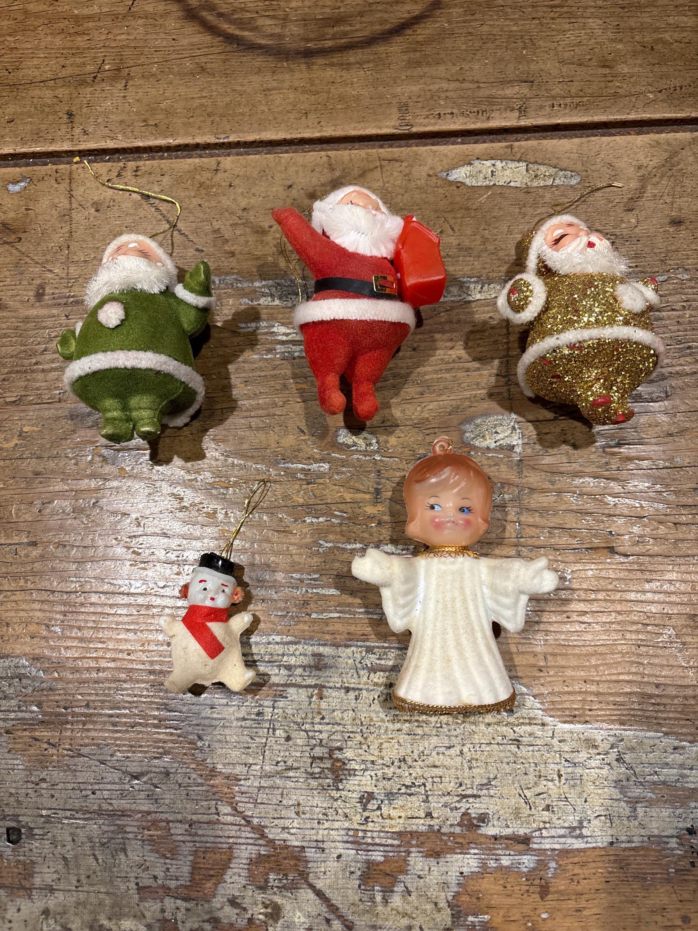 cheap times  natal design オーナメント 1960's Flocked Christmas Ornaments - Etsy Canada