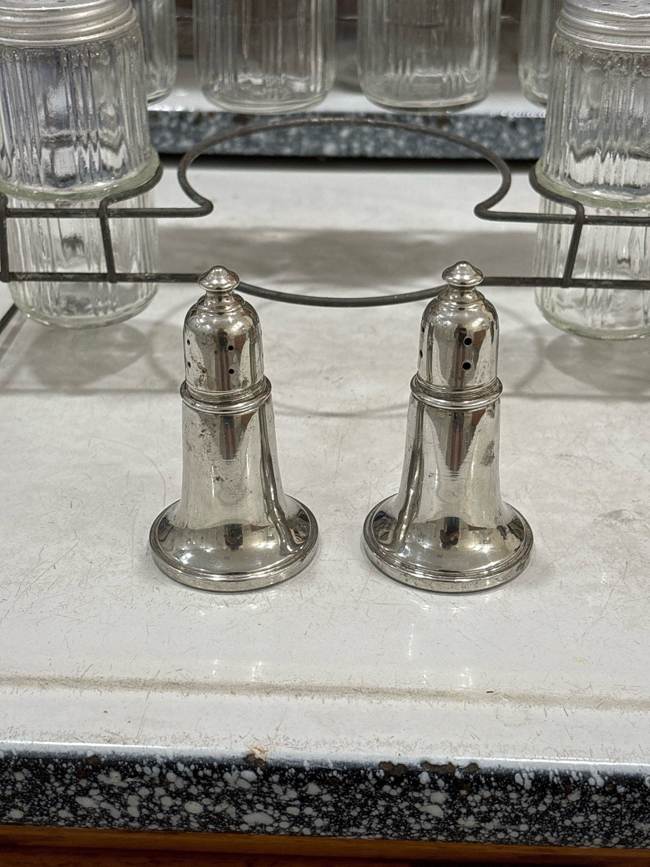 リード＆バートン ピューター ソルト＆ペッパーシェーカー - Etsy 日本