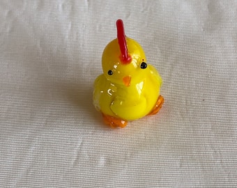 Glas Pasen Baby Kuikens Beeldjes