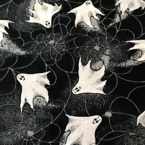 Springs Industries Fiery Ghost Halloween Cotton Fabric