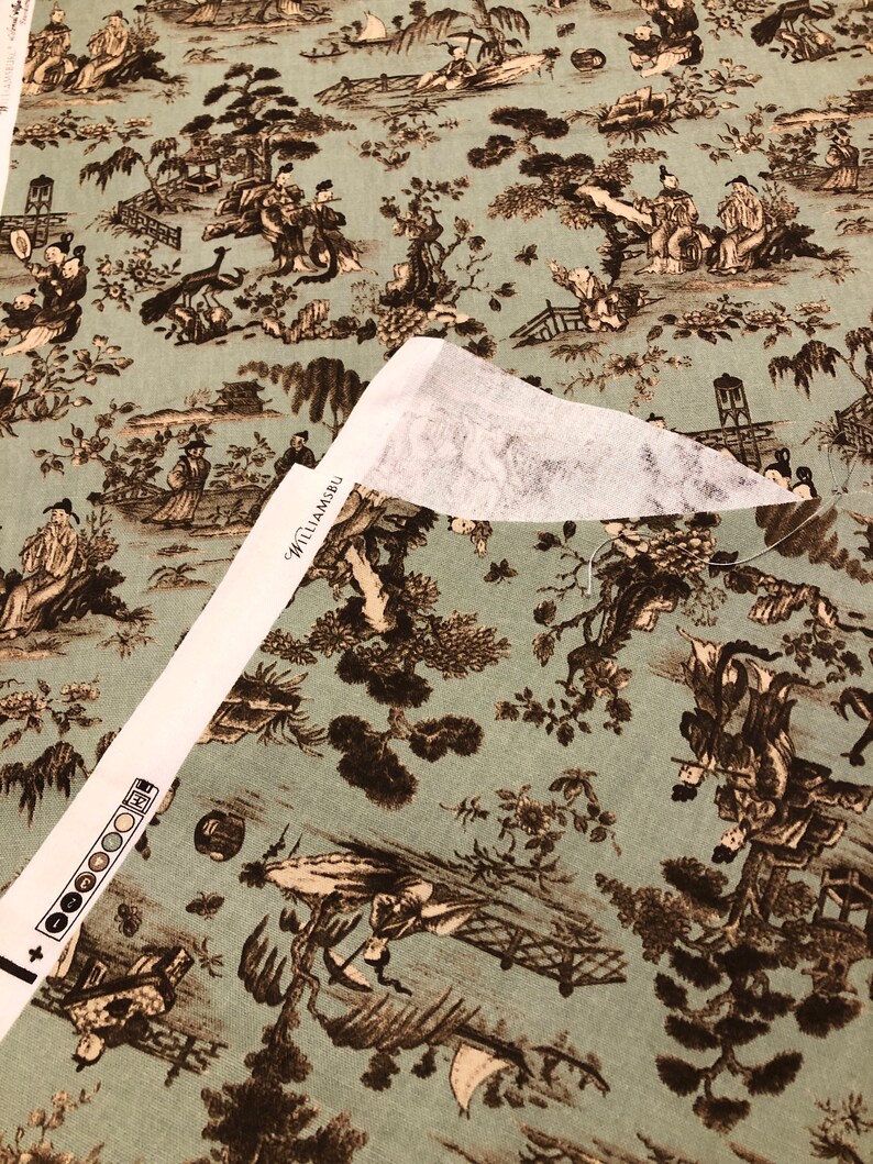 Colonial Williamsburg Foundation Canton Garden Toile Cotton Etsy Colonial williamsburg foundation canton garden toile cotton etsy