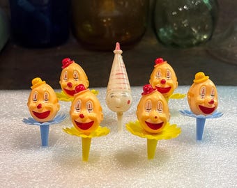 Vintage Clown Cake Toppers
