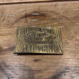 Hebilla de cinturón de Union & Central Pacific