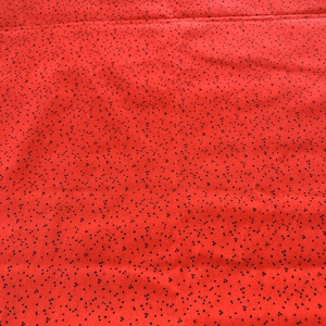 Bright Orange and Black Cotton Fabric