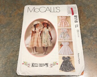 McCall's Pattern #8116 Children's and Girl's Dresses