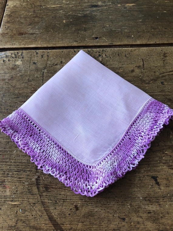 Linen hankies on sale to crochet