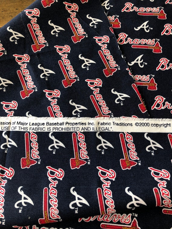 Atlanta Braves Baseball Cotton Fabric -  Denmark