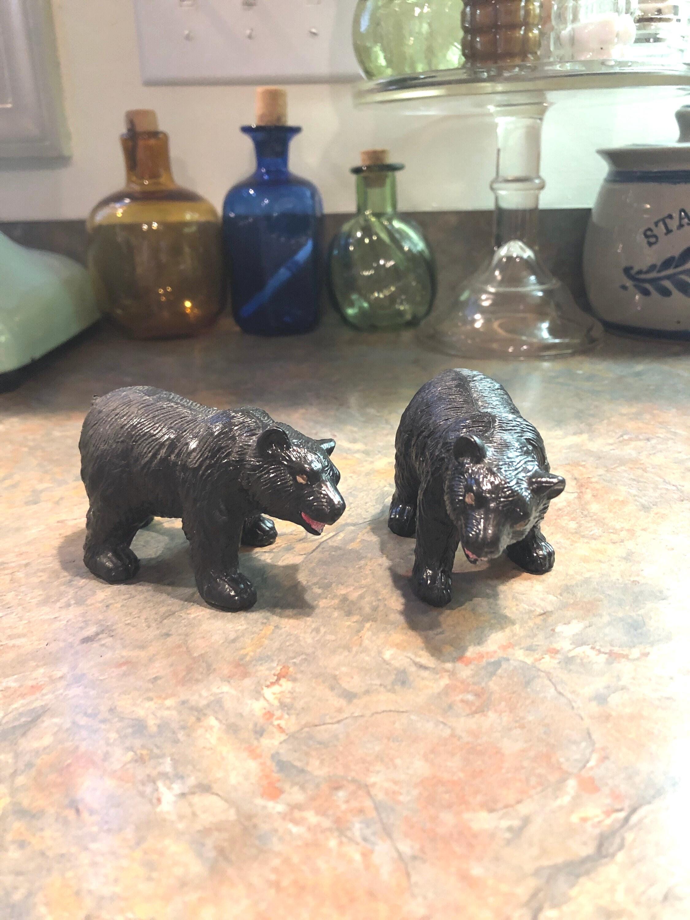 ヴィンテージブラックベア2体 - Etsy 日本