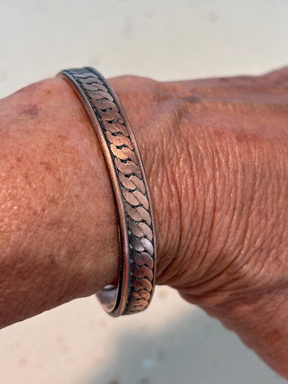 Solid Copper Cuff Bracelet - image 10