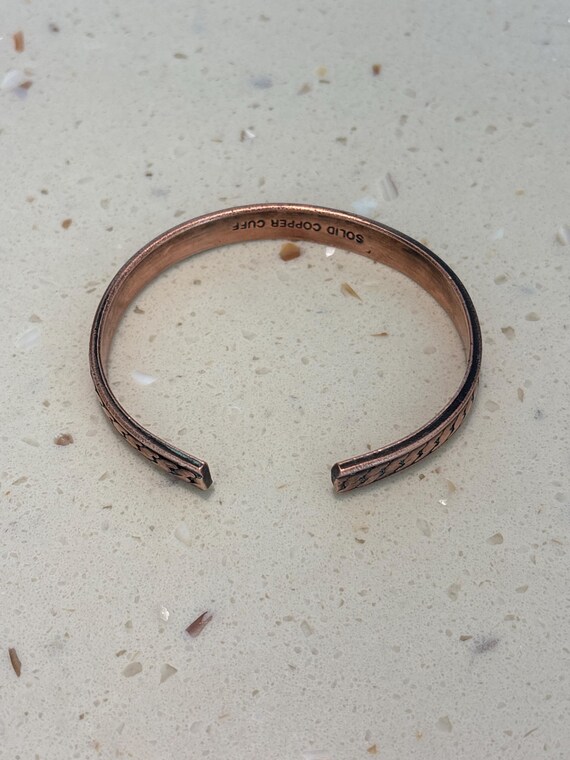 Solid Copper Cuff Bracelet - image 5