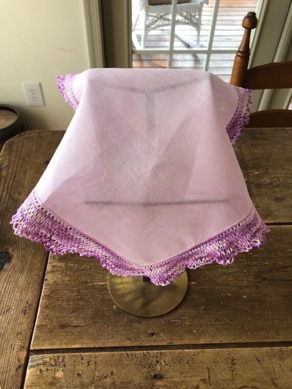 Linen hankies to crochet discount