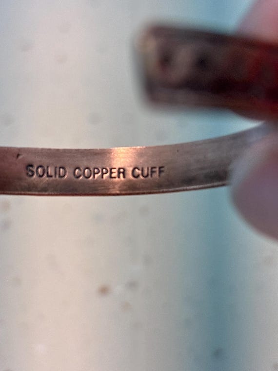 Solid Copper Cuff Bracelet - image 6
