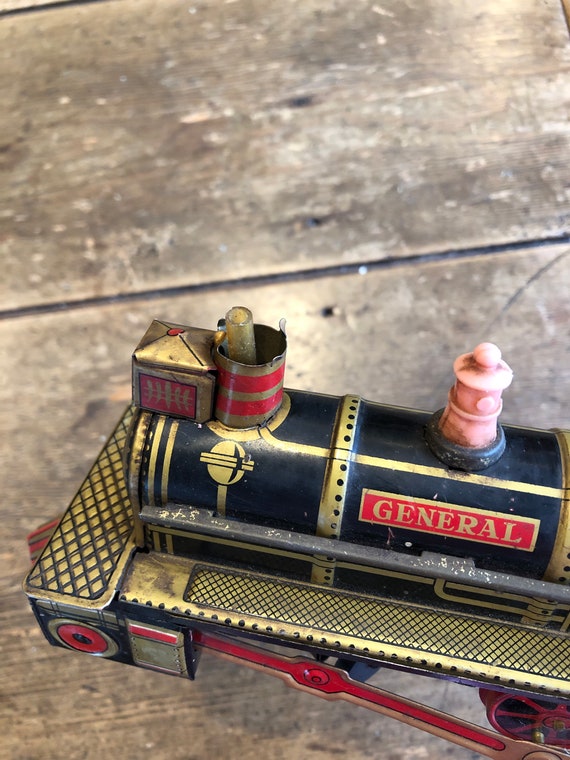 Jouet Ancien En Tôle - Train Loco Médical Militaire - Penny Toy France 1920