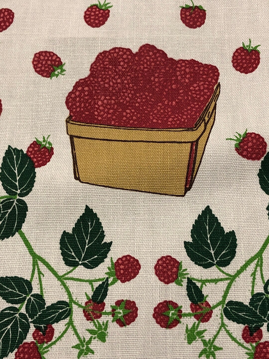 1980’s Lillian Vernon Raspberry Theme Cotton Tea Towel - Etsy