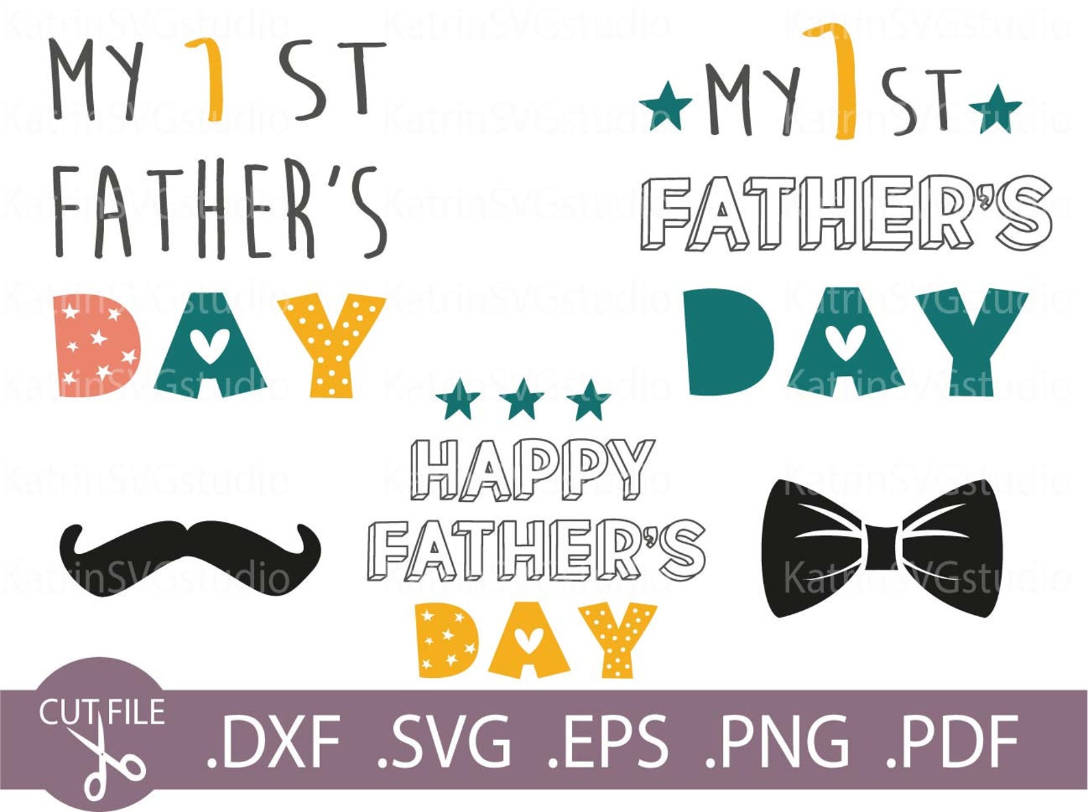 My 1st Father's Day Svg Dad Svg Daddy Svg My First | Etsy
