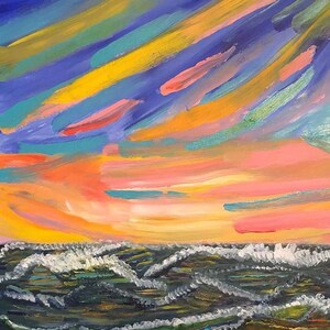 Stormy Sea - Original Acrylic Painting