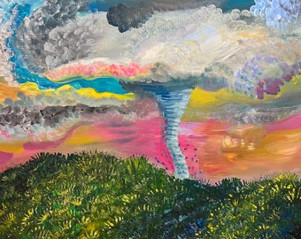 Tornado Saison - Original Acrylgemälde