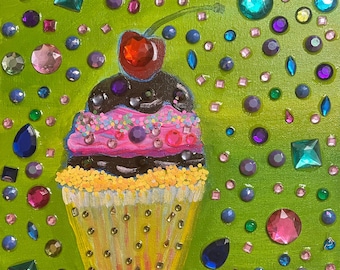 Cupcake - Original Acrylic Painting