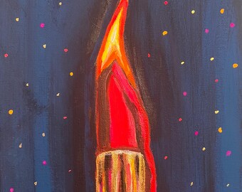 Burn  - Original Acrylic Painting