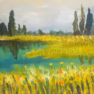 Cloudy Day - Original Acrylic Painting