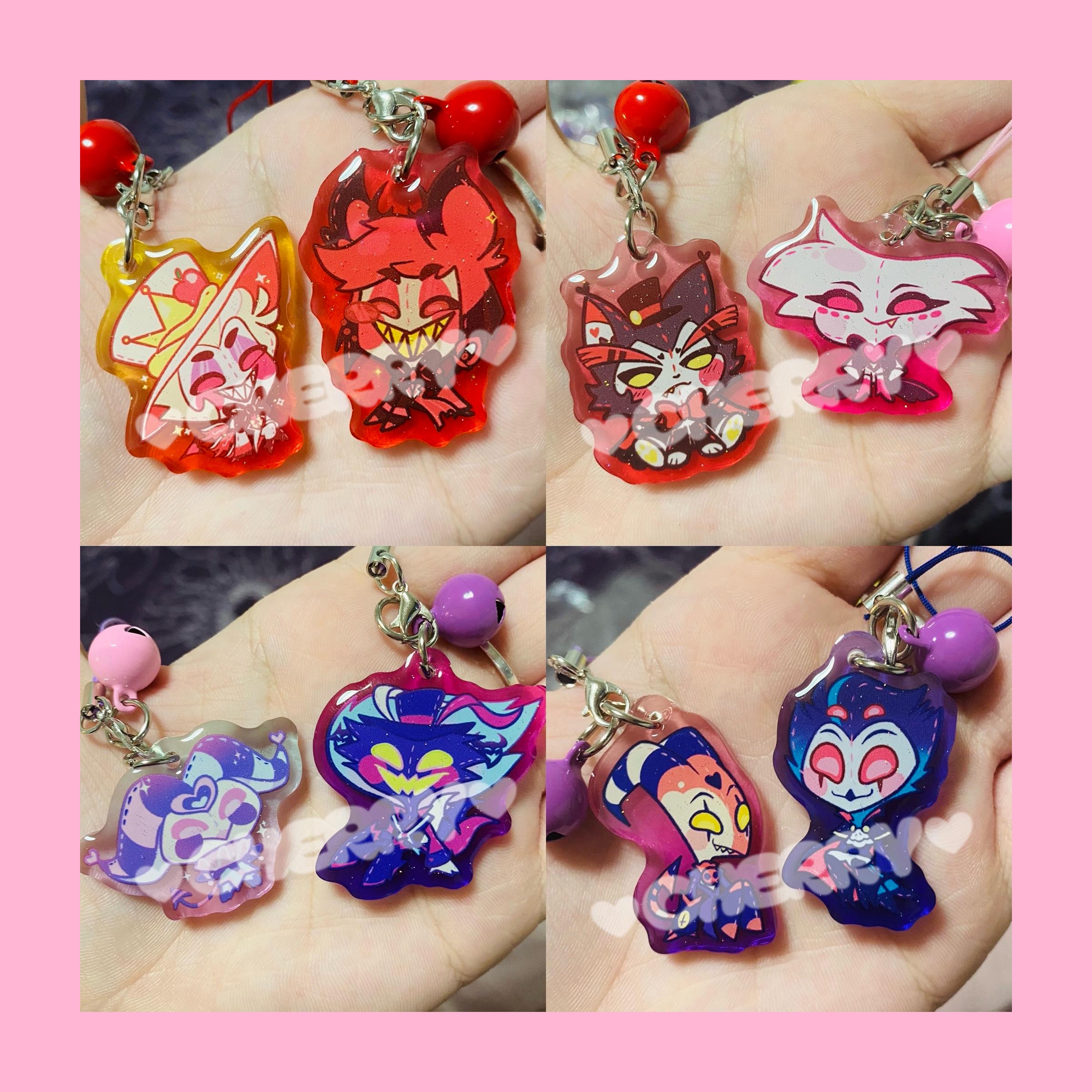 Hellaverse plushies phone charm