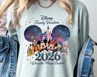 Comfort Colors® Disney Trip 2026 Shirt, Disney Family Shirts, Disney Squad Tee, Magic Kingdom T-Shirts, Disney Family Gift