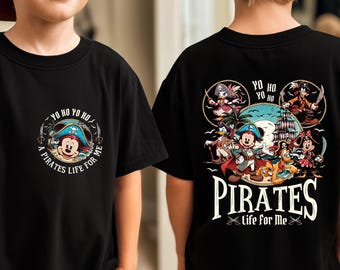 Disney Pirate Cruise T-Shirt, Mickey and Minnie Pirates Toddler Sweatshirt, Yo Ho Yo Ho A Pirate's Life For Me Disney Family Cruise T-Shirt