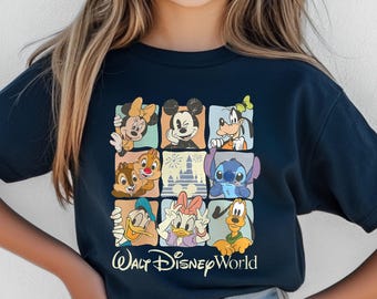 Disney World Sweatshirt, Retro Mickey And Friends Toddler Sweatshirt, Stitch Shirt, Walt Disneyworld Kids Shirt, Disney Vacation 2026 Trip