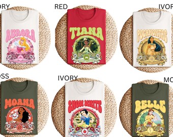 Comfort Colors® Disney Prinzessinnen Shirts, passende Gruppe Disney Shirts, Magic Kingdom Magical Castle Tee, Walt Disney Disney Girl Trip Geschenk