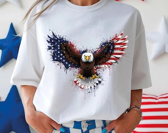 Comfort Colors® American Eagle T-Shirt, America Patriotic Eagle Shirt, USA Shirt, 4th Of July Shirt, America 250th Anniversary Tee