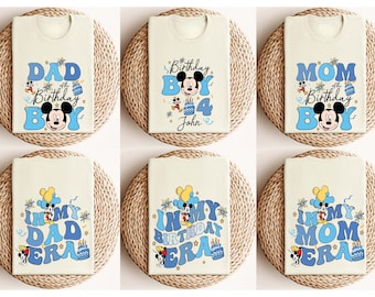 Mickey Birthday Family Boy Sweatshirt, Custom Mouse Birthday Shirt, Birthday Boy Toddler Shirt, Disney Birthday Shirt, Mom Dad Birthday Tee
