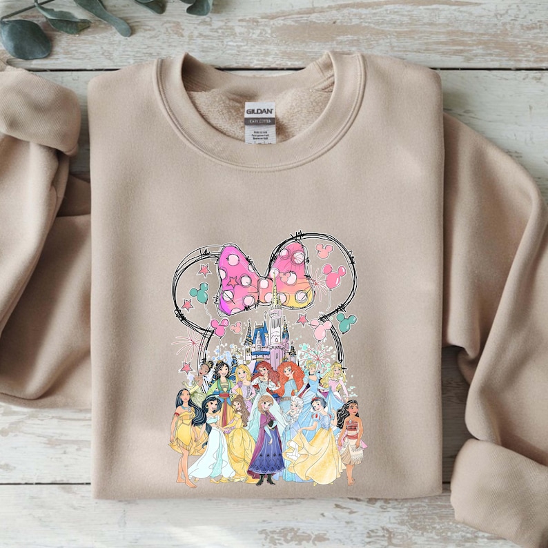 Disney Princess Castle Sweatshirt, Disney Castle Toddler T-Shirt, Disney Princess Kids Shirt, Minnie Princess Tee, Elsa Rapunzel Jasmine image 7