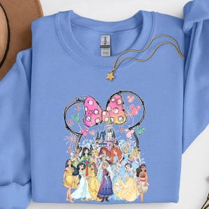 Disney Princess Castle Sweatshirt, Disney Castle Toddler T-Shirt, Disney Princess Kids Shirt, Minnie Princess Tee, Elsa Rapunzel Jasmine image 4