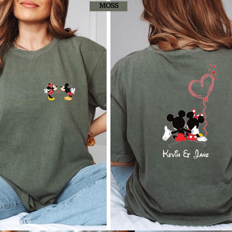 Comfort Colors® Adult Mickey Mouse Balloon T-Shirt in Comfortable Colors, Cute Disney T-shirt, Disneyland 2026 Family, Happy Valentine Day imagen 7