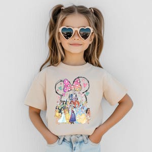 Disney Princess Castle Sweatshirt, Disney Castle Toddler T-Shirt, Disney Princess Kids Shirt, Minnie Princess Tee, Elsa Rapunzel Jasmine image 2