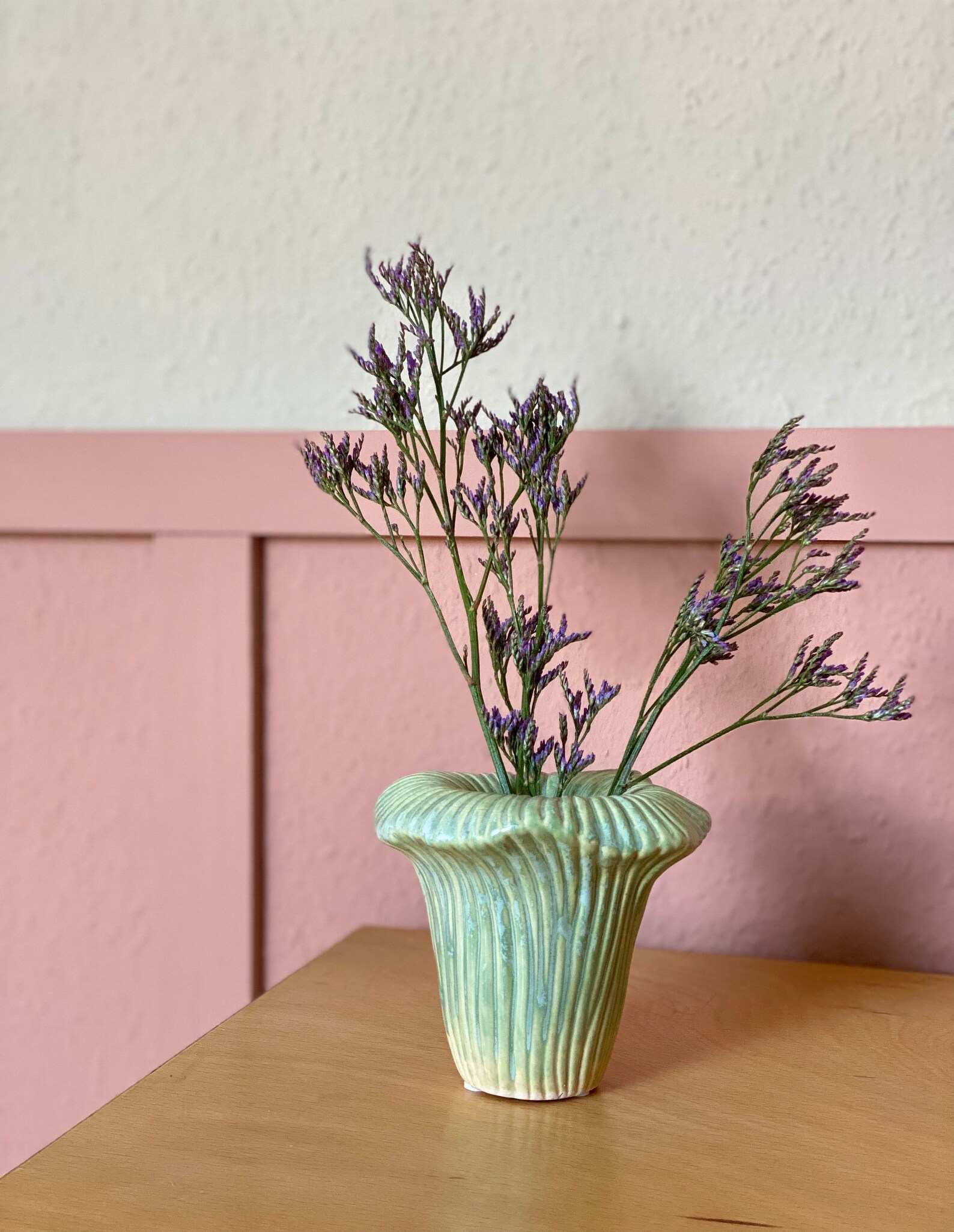 Vase Kohl Außergewöhnlich Deko Grün Organisch Vintage Etsy