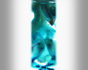 Yoga Chick - Diaphonized chick in a jar - Curiosity - Steampunk décor -Unique  Gift  - Cruelty free - Oddity- Wet specimen