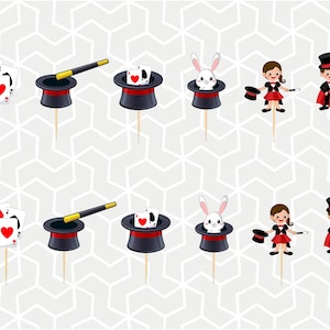 Zauberhafte Cupcake Toppers oder Sticker