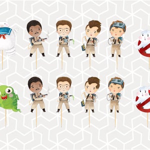 Supernatural Exterminators Cupcake Toppers or Stickers