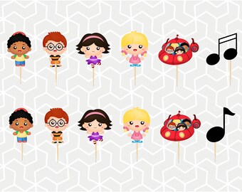 Genius Kids Cupcake Toppers oder Aufkleber
