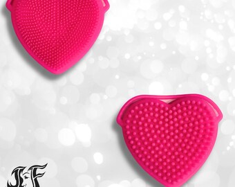 Silicone Two Sided Facial Exfoliating Heart