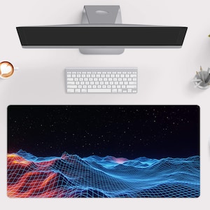 Digital Landscape Desk Mat, Large Desk Pad, Big Gaming Mousepad 10x16 12x18 14x24 18x36, XXL Computer PC Mouse Pad - Wallet&Heart