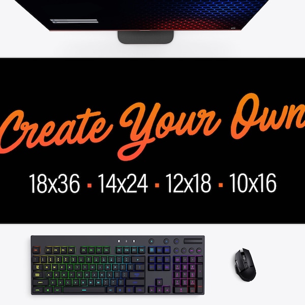 Custom Desk Mat, Personalized TCG Playmat, Large Mouse Pad | Gaming Gift for Boyfriend, Husband, Dad