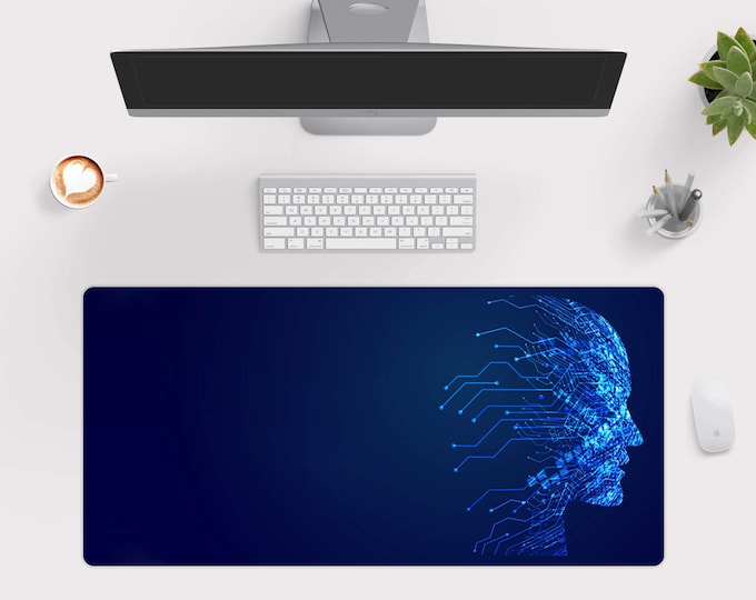 Blue Marble Desk Mat Large Desk Pad Big Gaming Mousepad Etsy