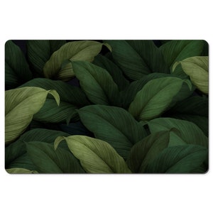 Green Leaves Desk Mat, Cute Nature Desk Pad, Large Mouse Pad 10x16 ...