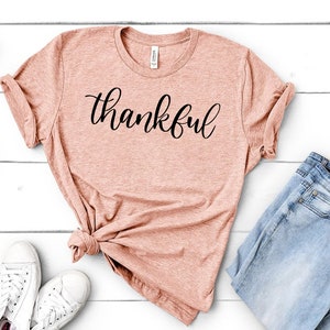 Thankful Shirt, Thanksgiving Thankful Fall Shirt, Thankful Family Shirts, Thanksgiving Shirts, Thankful Autumn T-Shirt